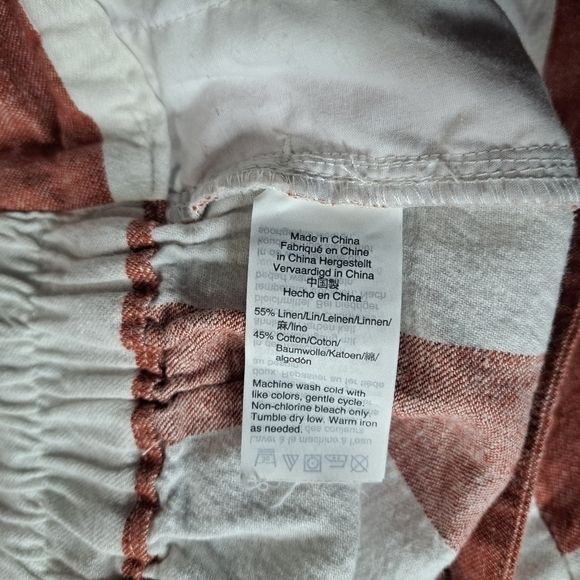 Madewell Huston Pull-on Crop Pants in Bold Stripe. Size 2XT - Picture 7 of 7